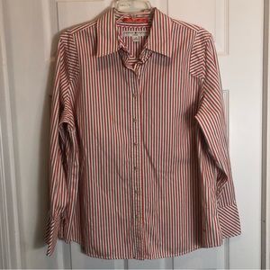 Tommy Hilfiger Long Sleeve Button Down Striped Blouse. Size 16
